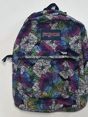 JanSport Big Student Backpack Floral Multicolor School Laptop Book Bag